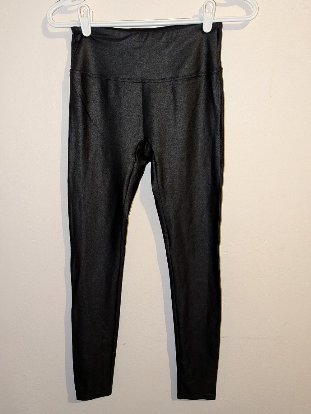 Black High-Waist Kids Leggings with Smooth Stretch Size S